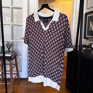 Printed Abercrombie polo size S